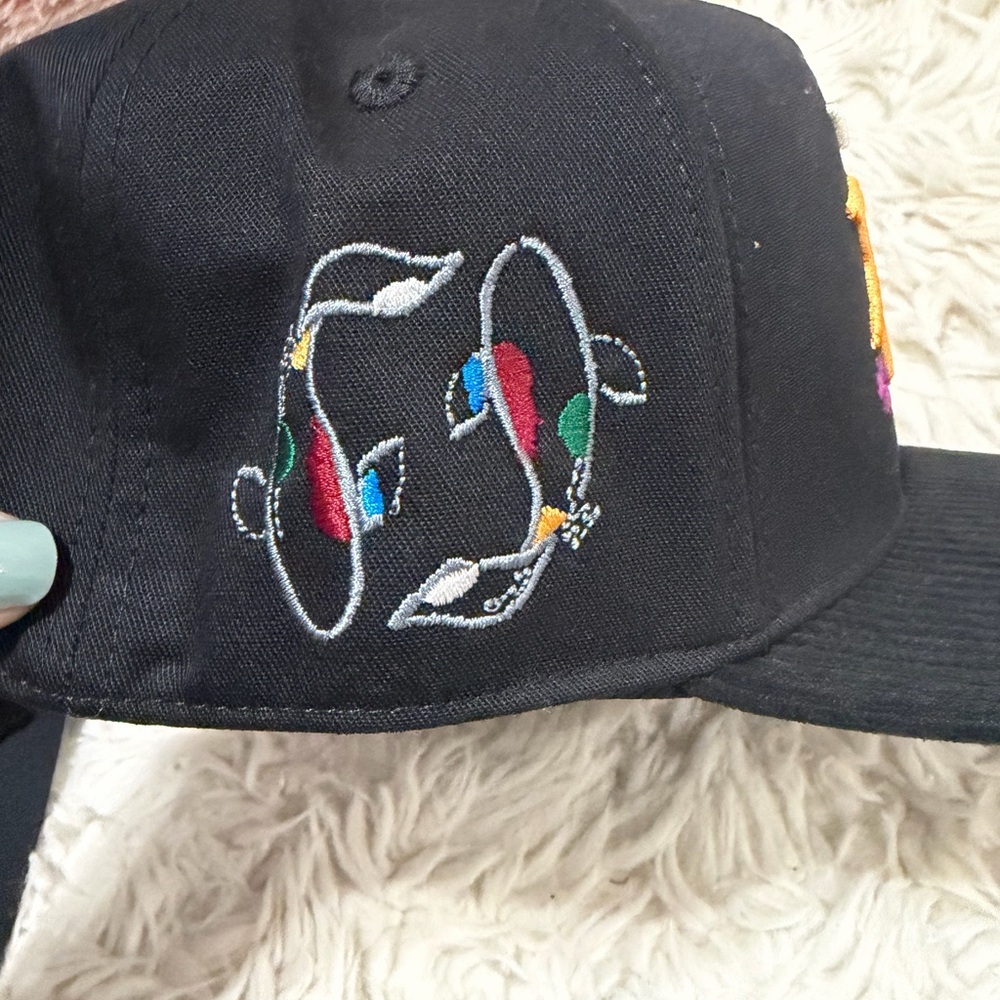 JC Black Embroidered "Good Luck" Baseball Cap - Picture 3 of 5